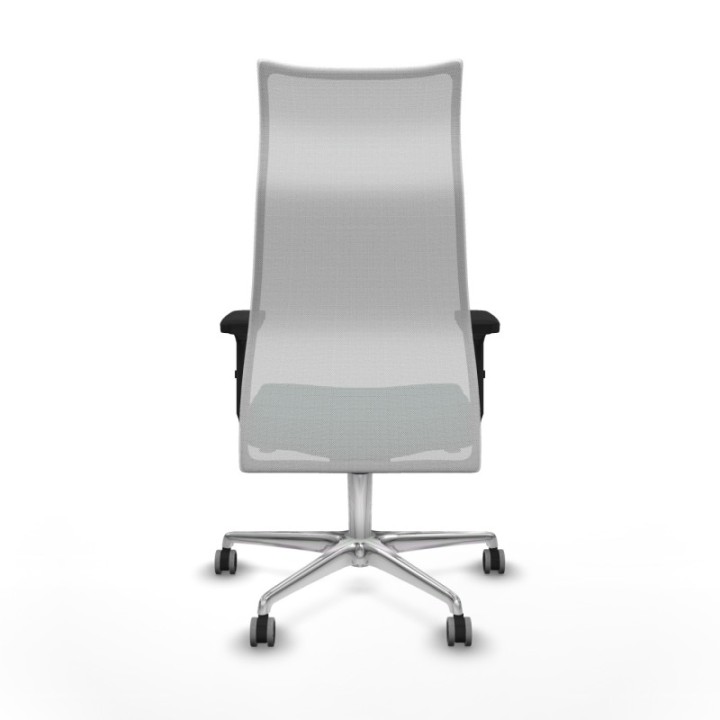 Albacete malla sincro malla blanca similpiel verde botella brazos 2D base aluminio ruedas 65mm engomadas