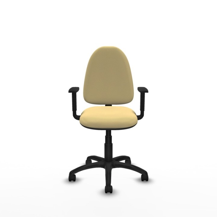 Aýna CP similpiel crema brazos 1D base poliamida ruedas nailon 50mm