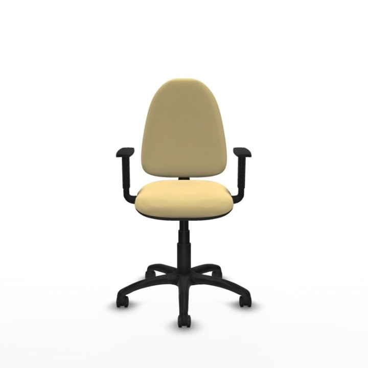 Aýna CP similpiel crema brazos 1D base poliamida ruedas engomadas 50mm