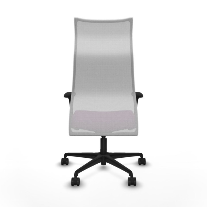 Albacete malla sincro malla blanca similpiel morado brazos 1D base nailon ruedas 65 mm nailon