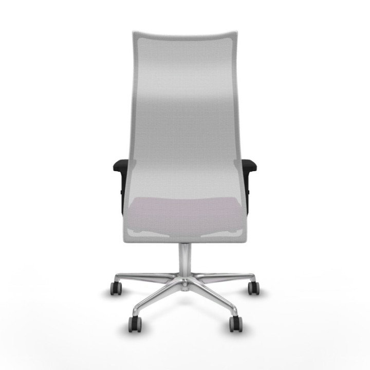 Albacete malla sincro malla blanca similpiel morado brazos 2D base aluminio ruedas 65mm engomadas