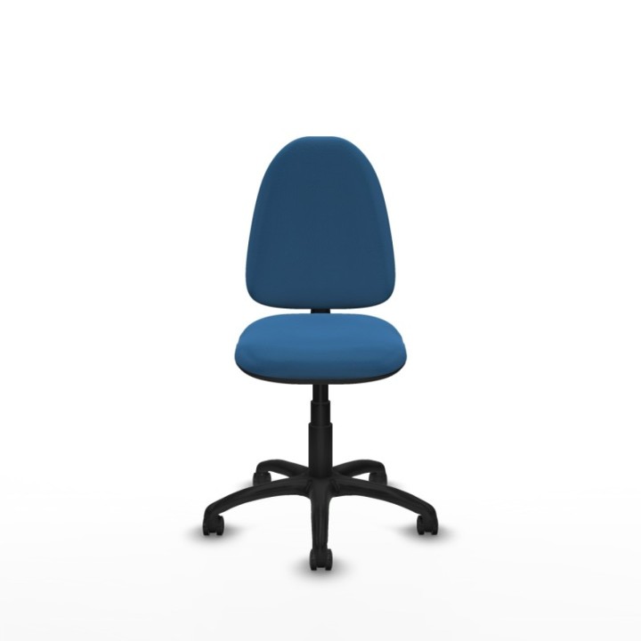 Aýna CP similpiel azul claro sin brazos base poliamida ruedas engomadas 50mm