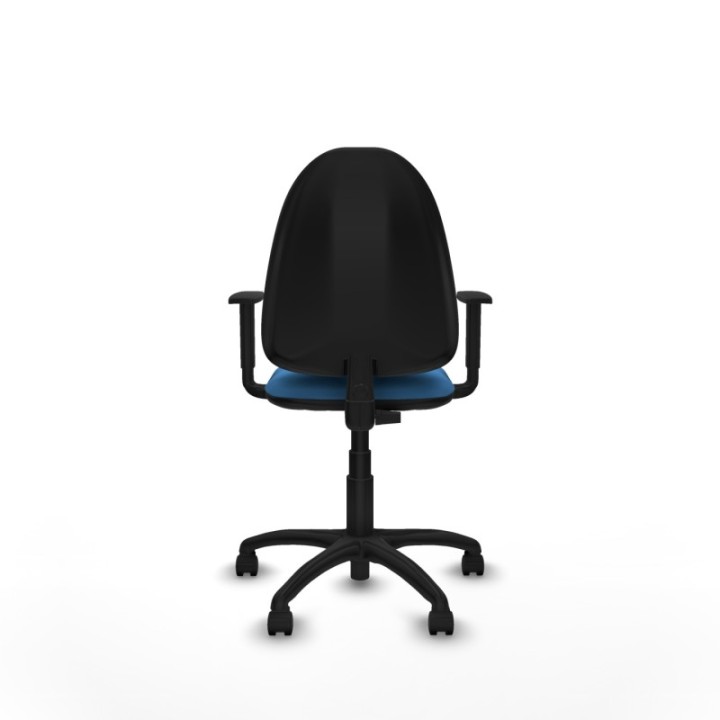 Aýna CP similpiel azul claro brazos 1D base poliamida ruedas nailon 50mm