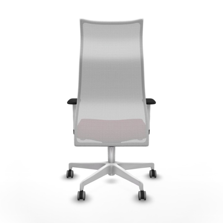 Albacete malla sincro malla blanca similpiel granate brazos blancos base blanca ruedas 65mm engomadas