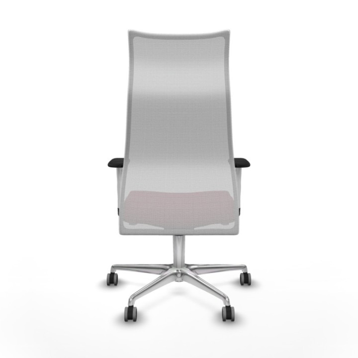 Albacete malla sincro malla blanca similpiel granate brazos blancos base aluminio ruedas 65mm engomadas