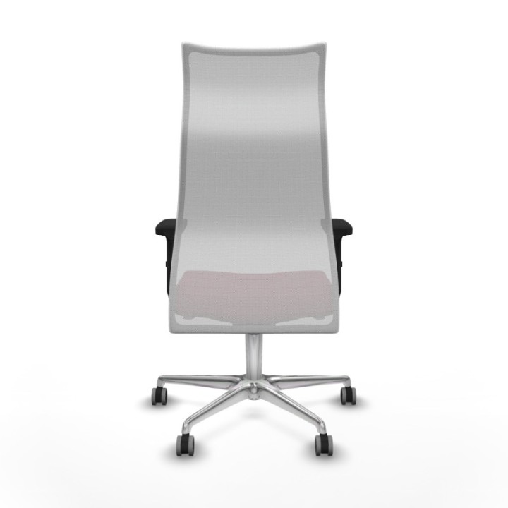 Albacete malla sincro malla blanca similpiel granate brazos 2D base aluminio ruedas 65mm engomadas