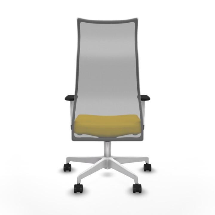 Albacete malla sincro malla gris bali amarillo brazos blancos base blanca ruedas 65 mm nailon