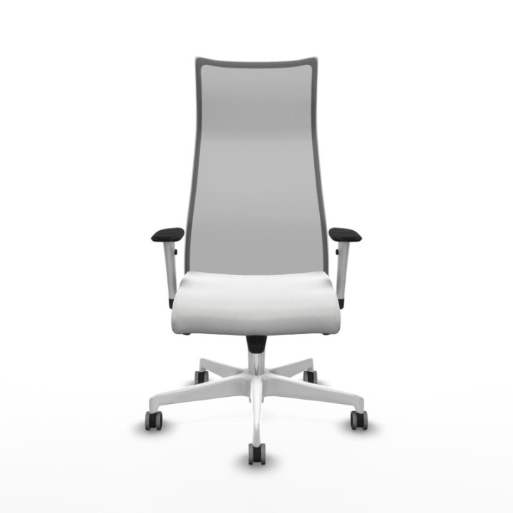 Albacete malla sincro malla gris bali blanco brazos blancos base blanca ruedas 65mm engomadas