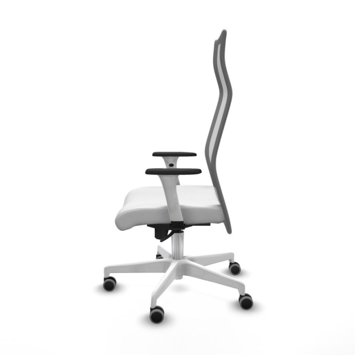 Albacete malla sincro malla gris bali blanco brazos blancos base blanca ruedas 65mm engomadas