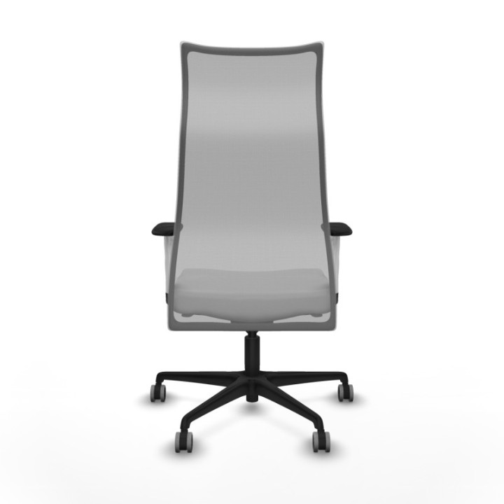 Albacete malla sincro malla gris bali blanco brazos blancos base nailon ruedas 65mm engomadas