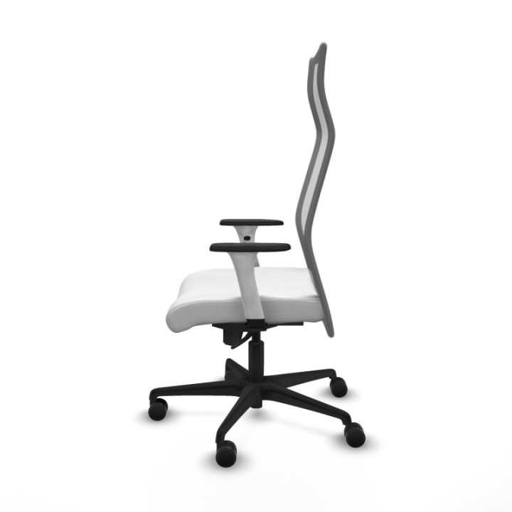 Albacete malla sincro malla gris bali blanco brazos blancos base nailon ruedas 65 mm nailon