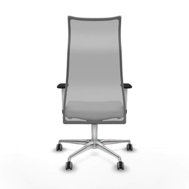 Albacete malla sincro malla gris bali blanco brazos blancos base aluminio ruedas 65mm engomadas