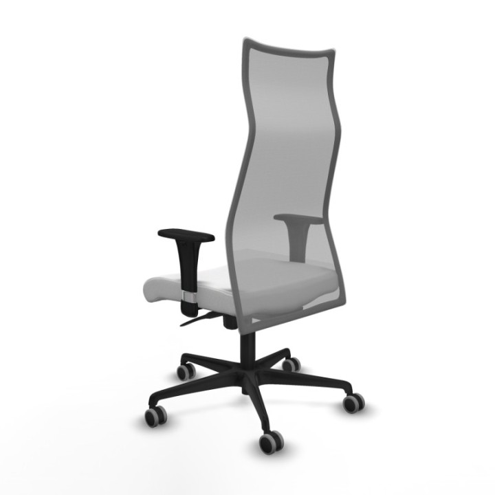 Albacete malla sincro malla gris bali blanco brazos 1D base nailon ruedas 65mm engomadas