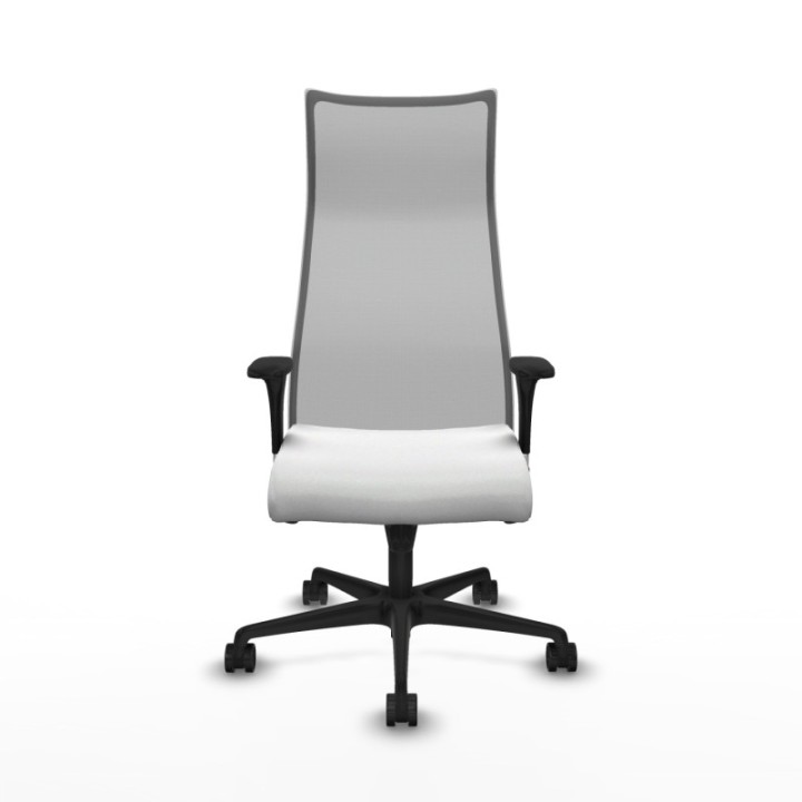 Albacete malla sincro malla gris bali blanco brazos 1D base nailon ruedas 65 mm nailon