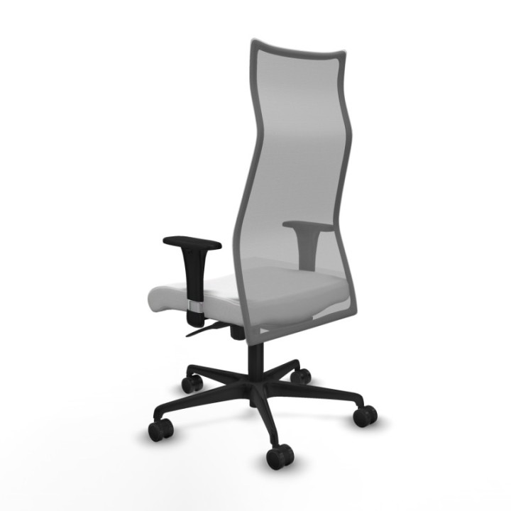 Albacete malla sincro malla gris bali blanco brazos 1D base nailon ruedas 65 mm nailon