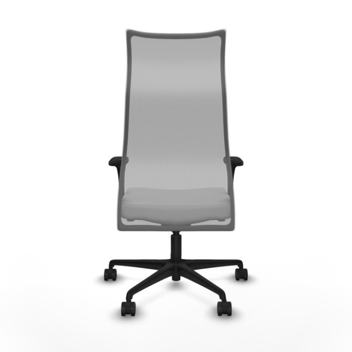 Albacete malla sincro malla gris bali blanco brazos 1D base nailon ruedas 65 mm nailon