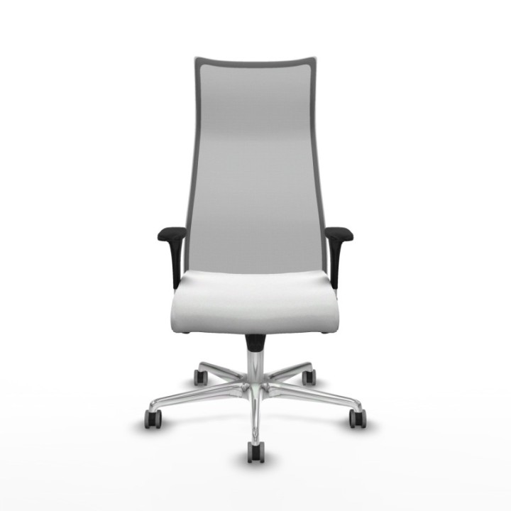 Albacete malla sincro malla gris bali blanco brazos 1D base aluminio ruedas 65mm engomadas