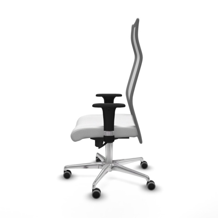 Albacete malla sincro malla gris bali blanco brazos 1D base aluminio ruedas 65mm engomadas