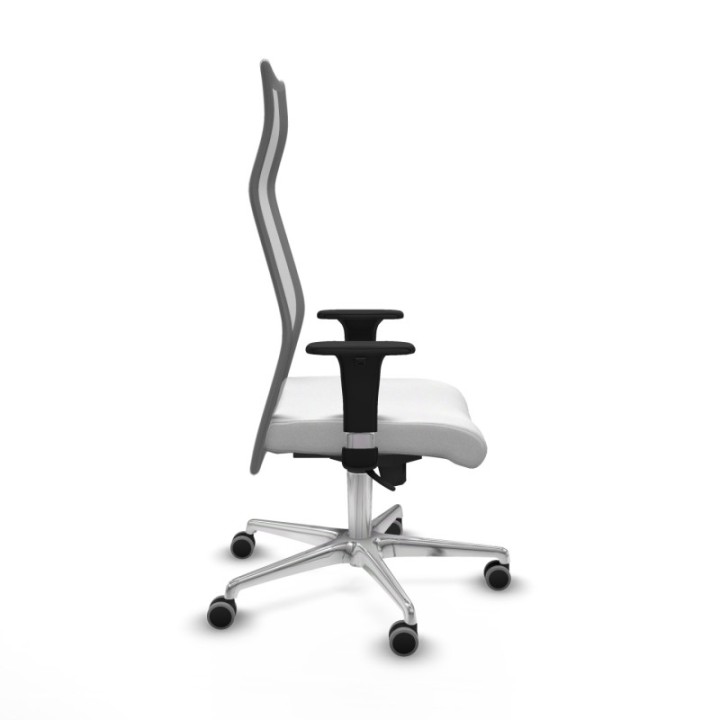 Albacete malla sincro malla gris bali blanco brazos 1D base aluminio ruedas 65mm engomadas