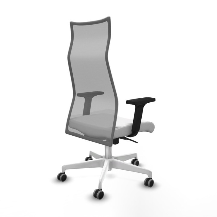 Albacete malla sincro malla gris bali blanco brazos 2D base blanca ruedas 65mm engomadas