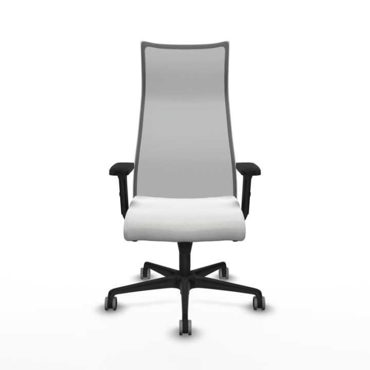 Albacete malla sincro malla gris bali blanco brazos 2D base nailon ruedas 65mm engomadas