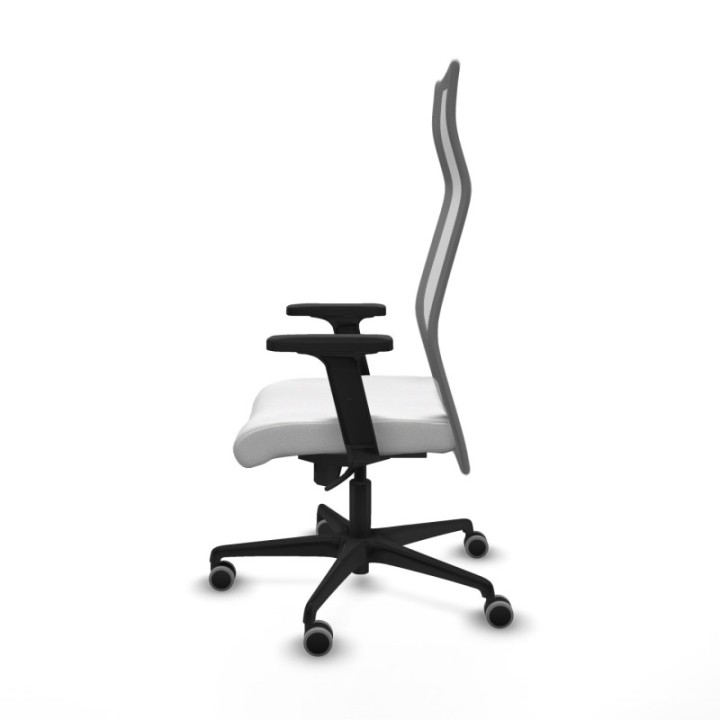 Albacete malla sincro malla gris bali blanco brazos 2D base nailon ruedas 65mm engomadas