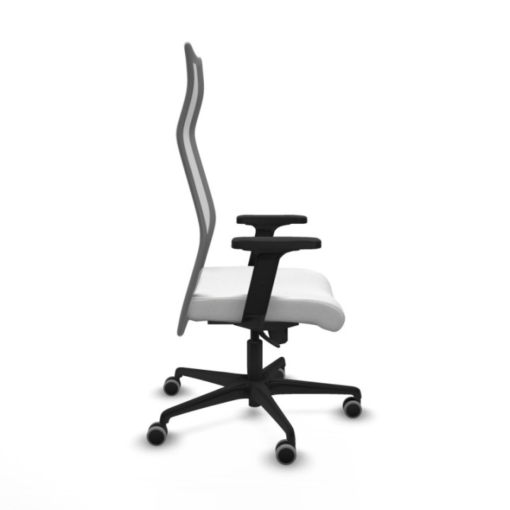 Albacete malla sincro malla gris bali blanco brazos 2D base nailon ruedas 65mm engomadas