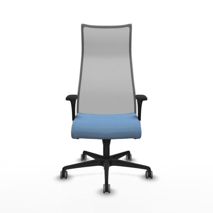 Albacete malla sincro malla gris bali azul cielo brazos 1D base nailon ruedas 65mm engomadas