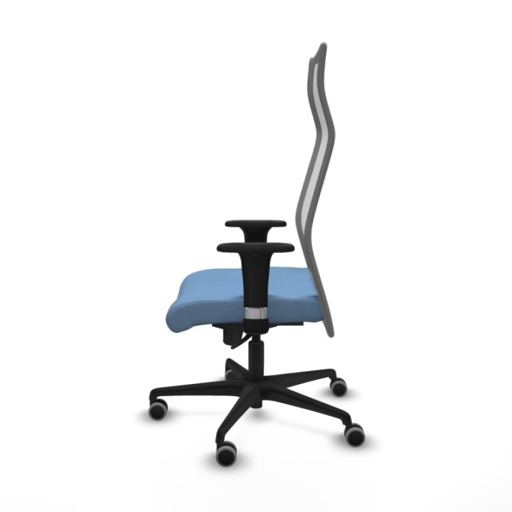 Albacete malla sincro malla gris bali azul cielo brazos 1D base nailon ruedas 65mm engomadas