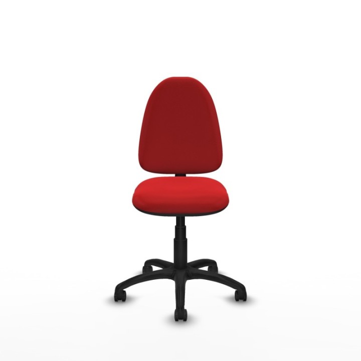 Aýna CP similpiel rojo sin brazos base poliamida ruedas engomadas 50mm