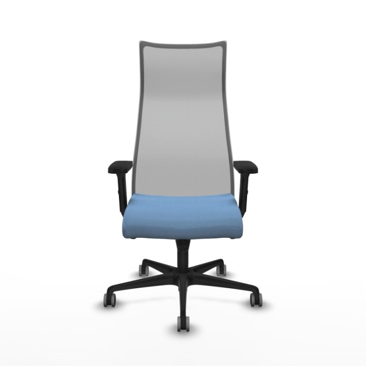 Albacete malla sincro malla gris bali azul cielo brazos 2D base nailon ruedas 65mm engomadas