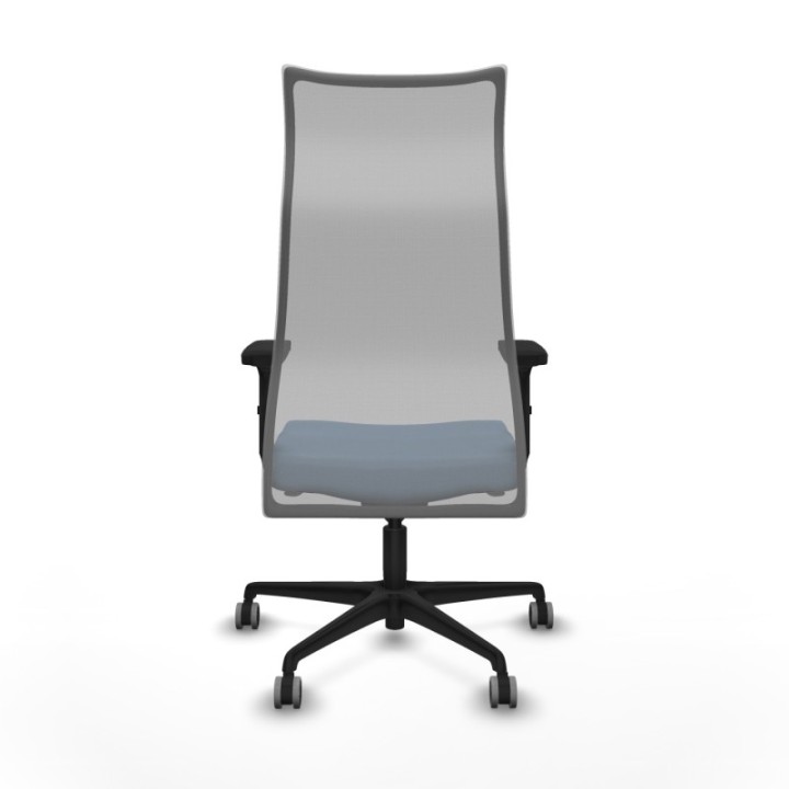 Albacete malla sincro malla gris bali azul cielo brazos 2D base nailon ruedas 65mm engomadas