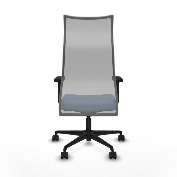 Albacete malla sincro malla gris bali azul cielo brazos 2D base nailon ruedas 65 mm nailon