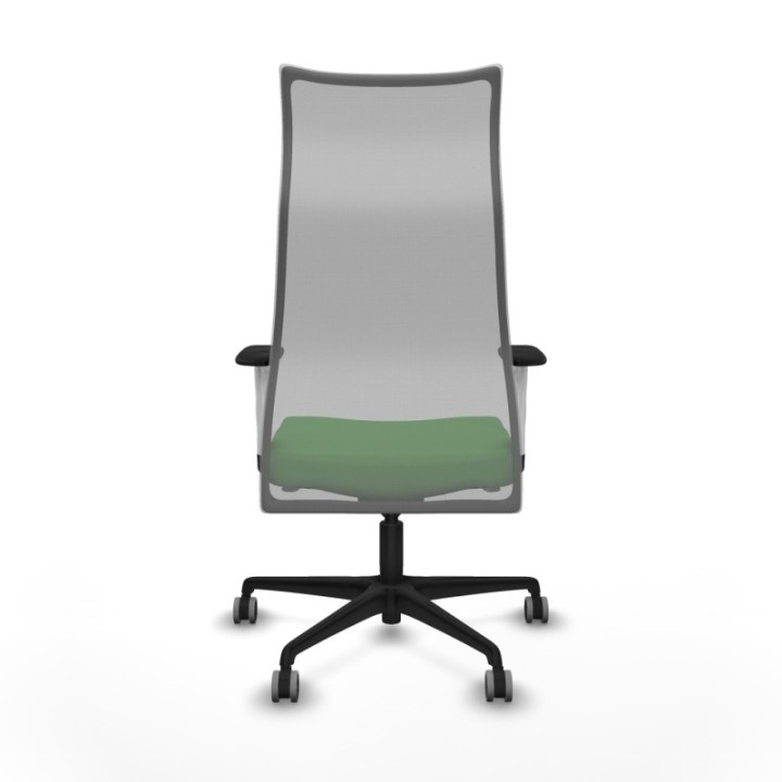 Albacete malla sincro malla gris bali verde brazos blancos base nailon ruedas 65mm engomadas