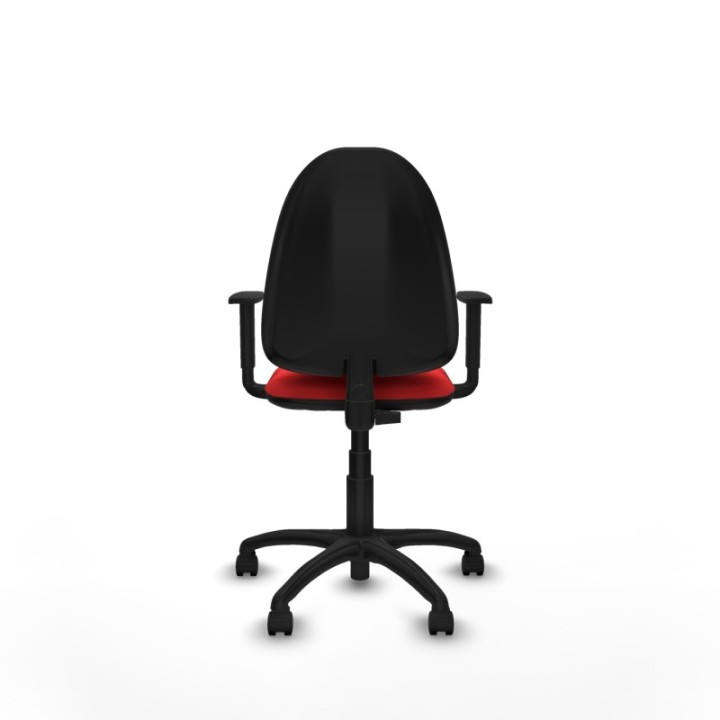 Aýna CP similpiel rojo brazos 1D base poliamida ruedas nailon 50mm