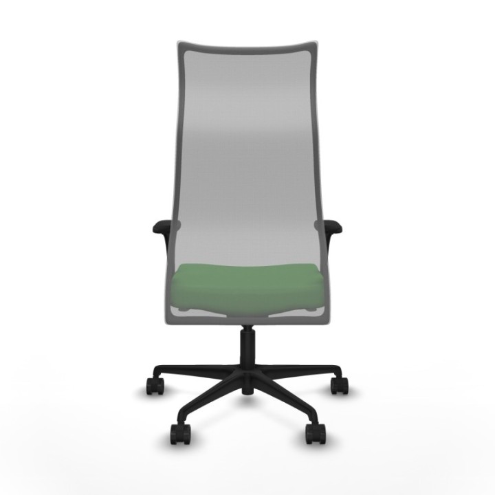 Albacete malla sincro malla gris bali verde brazos 1D base nailon ruedas 65 mm nailon