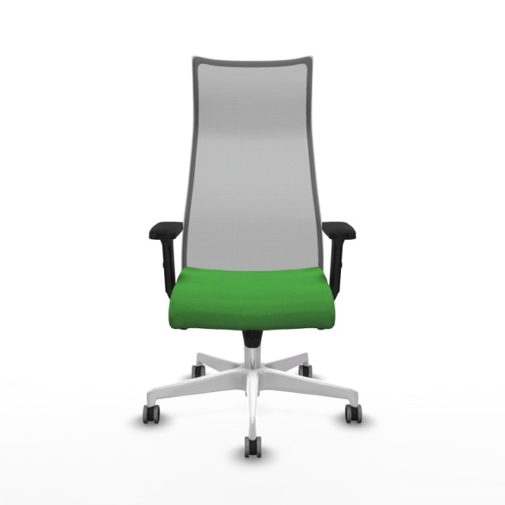 Albacete malla sincro malla gris bali verde brazos 2D base blanca ruedas 65mm engomadas