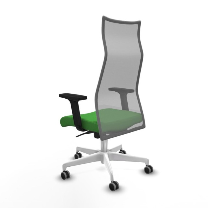 Albacete malla sincro malla gris bali verde brazos 2D base blanca ruedas 65mm engomadas