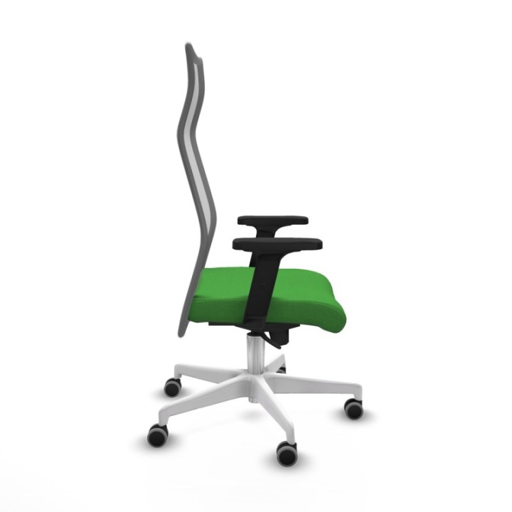 Albacete malla sincro malla gris bali verde brazos 2D base blanca ruedas 65mm engomadas