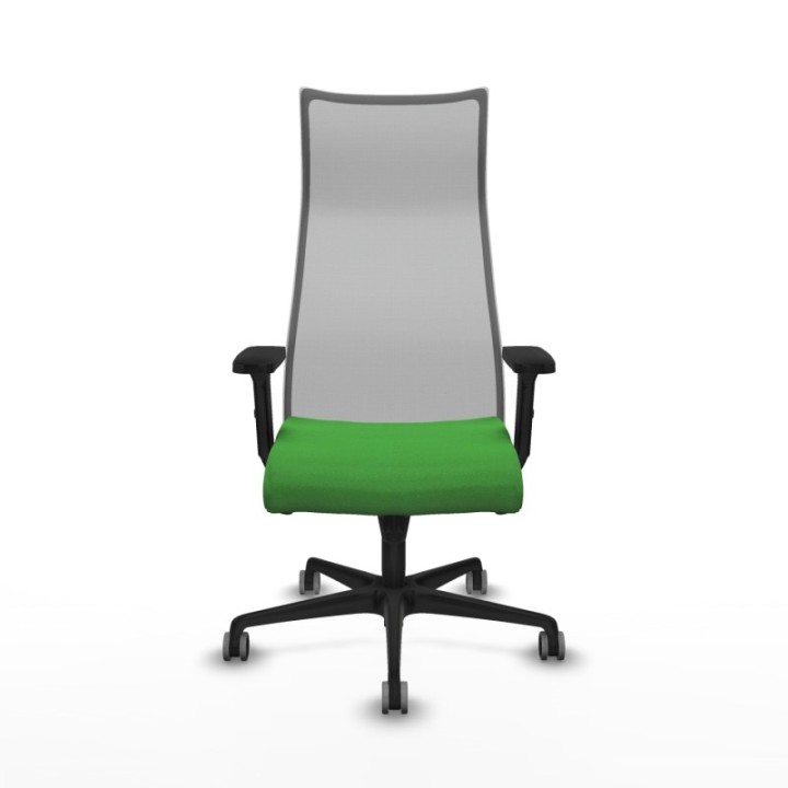 Albacete malla sincro malla gris bali verde brazos 2D base nailon ruedas 65mm engomadas