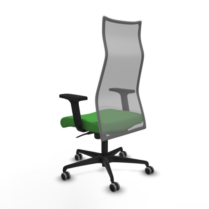 Albacete malla sincro malla gris bali verde brazos 2D base nailon ruedas 65mm engomadas