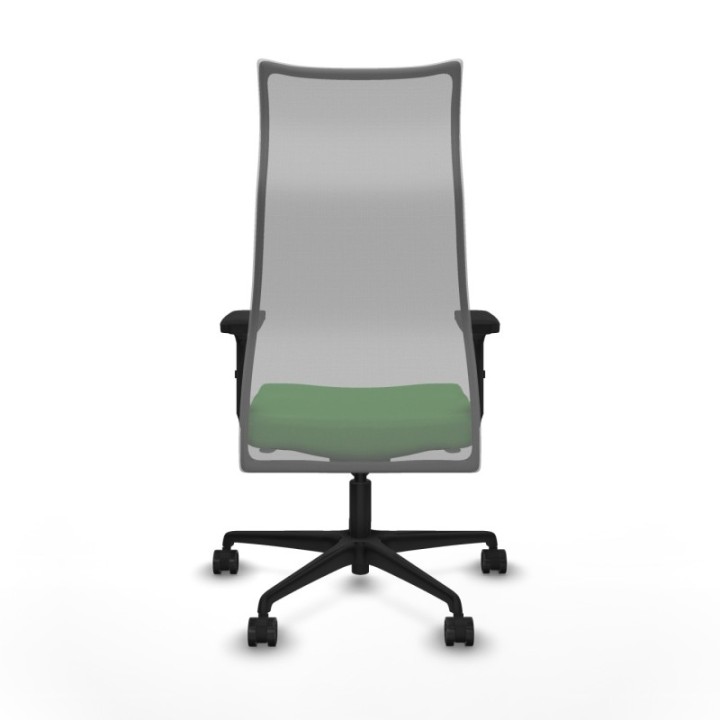 Albacete malla sincro malla gris bali verde brazos 2D base nailon ruedas 65 mm nailon