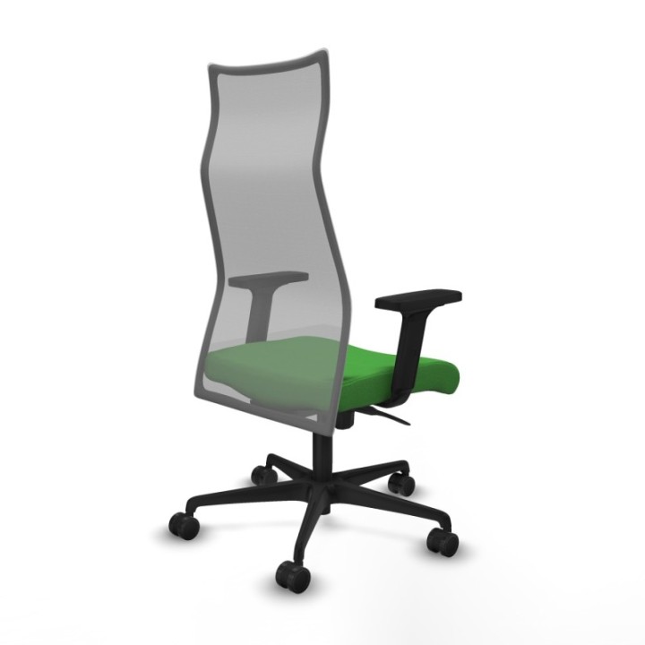 Albacete malla sincro malla gris bali verde brazos 2D base nailon ruedas 65 mm nailon