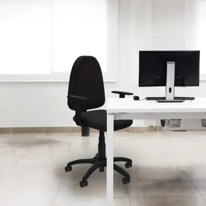 Aýna CP similpiel rojo brazos 1D base poliamida ruedas engomadas 50mm