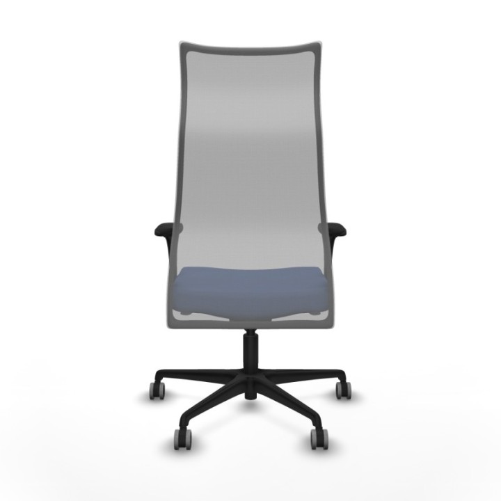 Albacete malla sincro malla gris bali azul marino brazos 1D base nailon ruedas 65mm engomadas