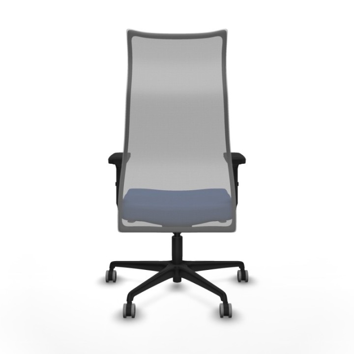 Albacete malla sincro malla gris bali azul marino brazos 2D base nailon ruedas 65mm engomadas