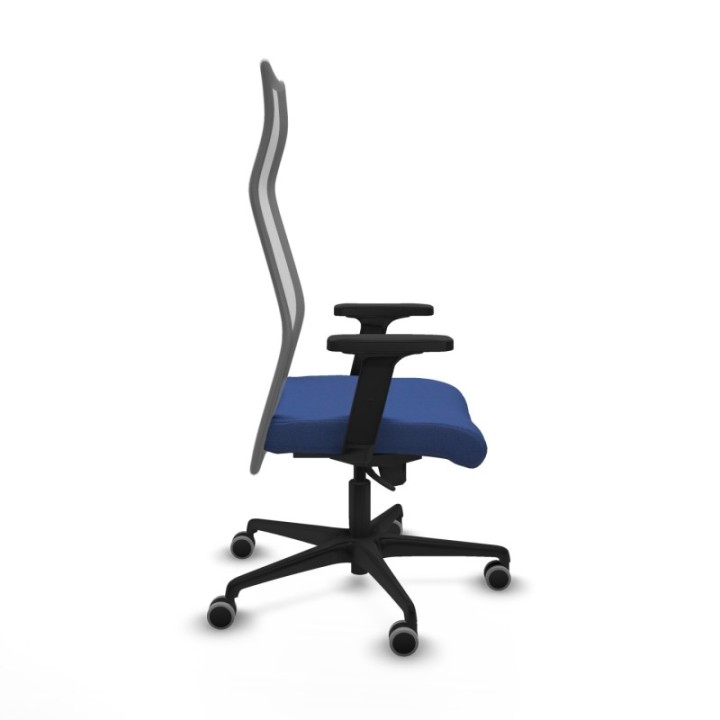 Albacete malla sincro malla gris bali azul marino brazos 2D base nailon ruedas 65mm engomadas