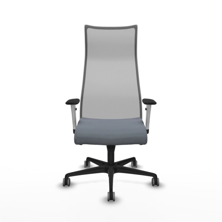 Albacete malla sincro malla gris bali gris brazos blancos base nailon ruedas 65mm engomadas