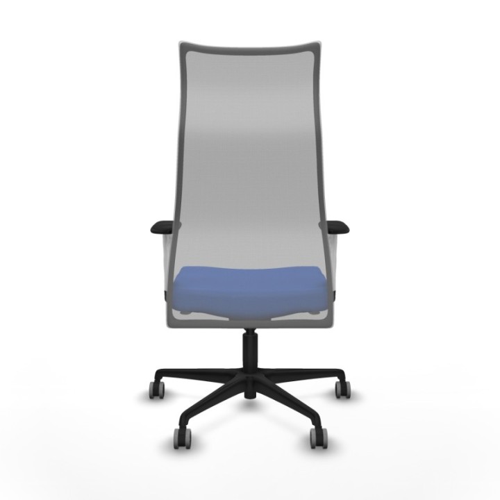 Albacete malla sincro malla gris bali azul brazos blancos base nailon ruedas 65mm engomadas