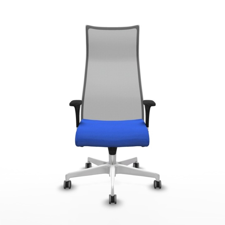 Albacete malla sincro malla gris bali azul brazos 1D base blanca ruedas 65mm engomadas